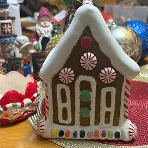 Teleflora vintage Festive Gingerbread House Holiday Decor